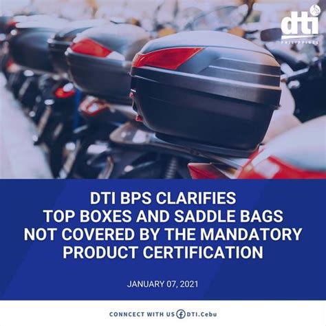 DTI BPS Clarifies Motorcycle Top Boxes and Saddle Bags .